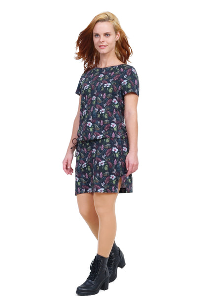 SALE size S autumn queen dress black jungle
