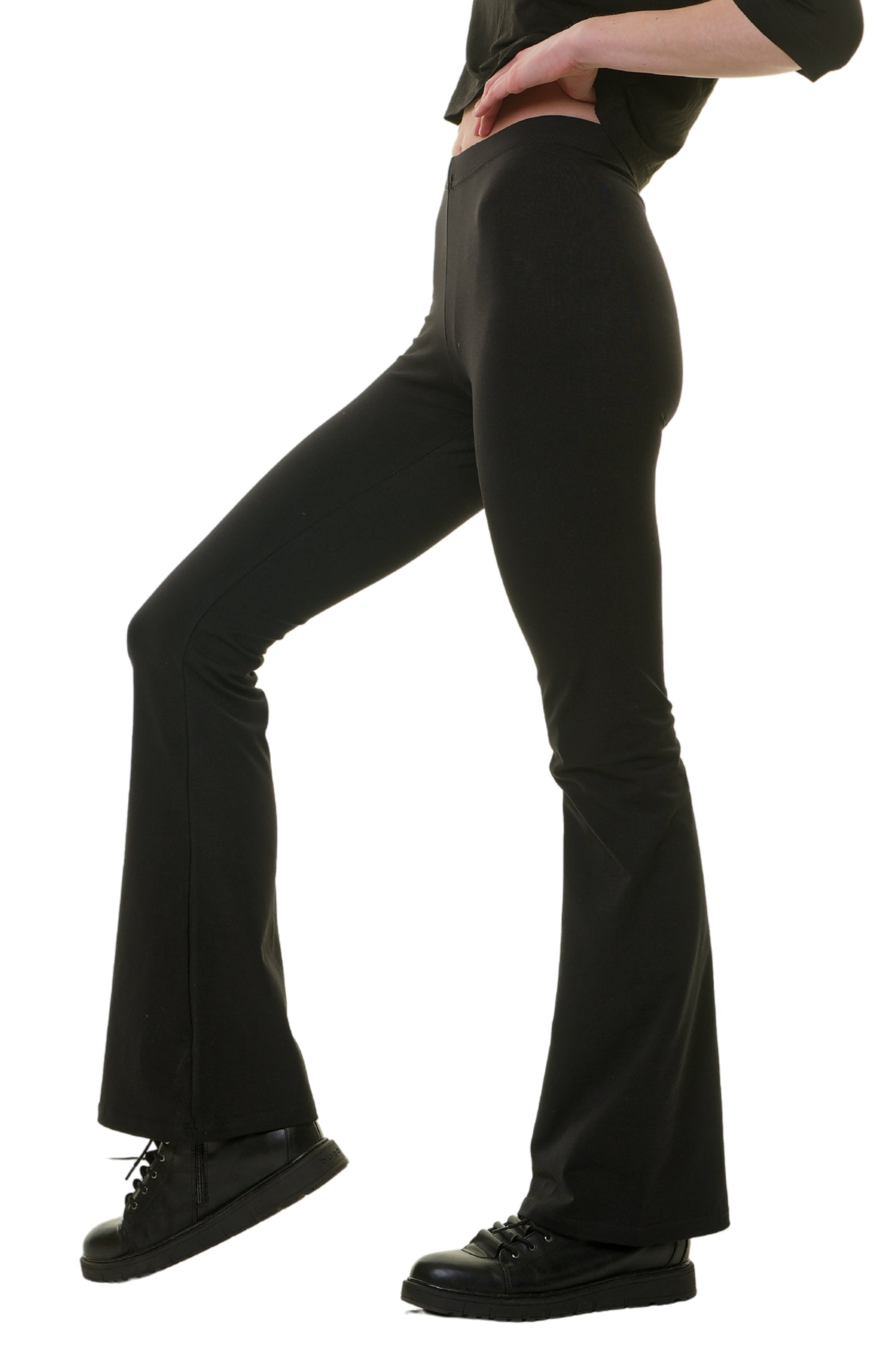 Flare Schlagleggings schwarz