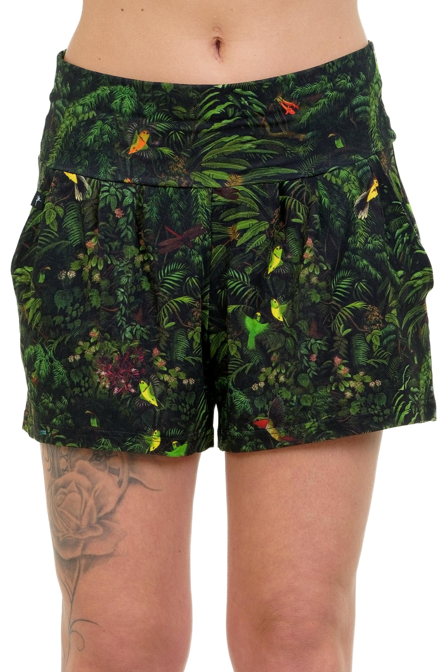 SOLDES Taille XL Pantalon Shorty Eté Jungle