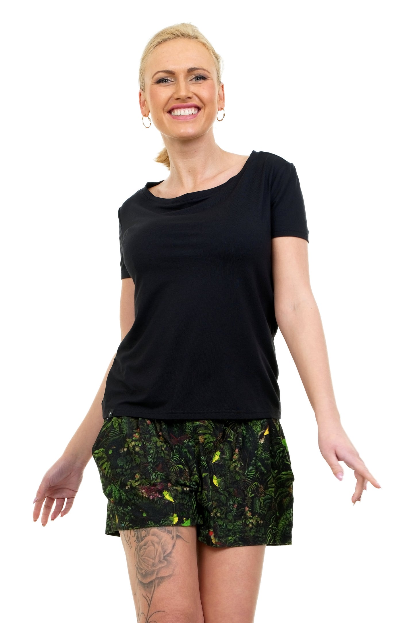 SOLDES Taille XL Pantalon Shorty Eté Jungle