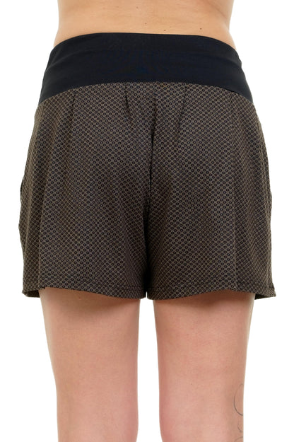 SOLDES Taille XL Pantalon Shorty Eté Châtaigne