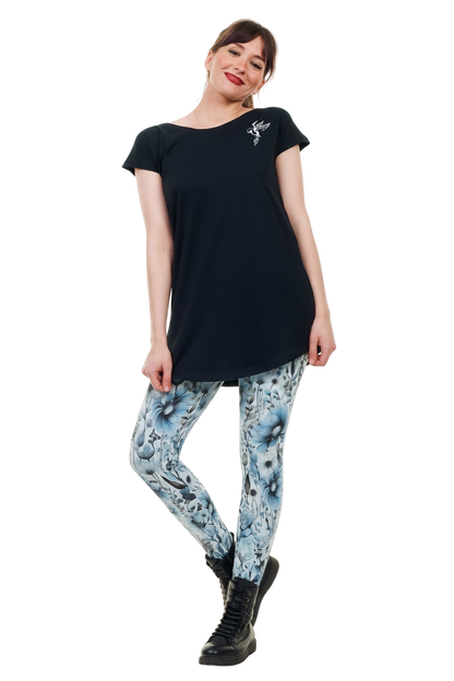 Legging & Robe T-shirt Blue Paradise Bird – Offre combinée