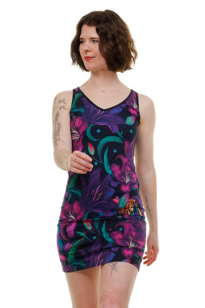 Tank Kleid Kitty in the Jungle Baumwolle
