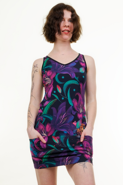 Tank Kleid Kitty in the Jungle Baumwolle