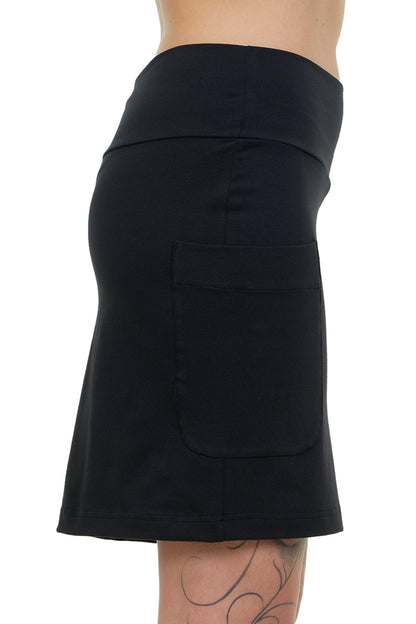 Pocket skirt black