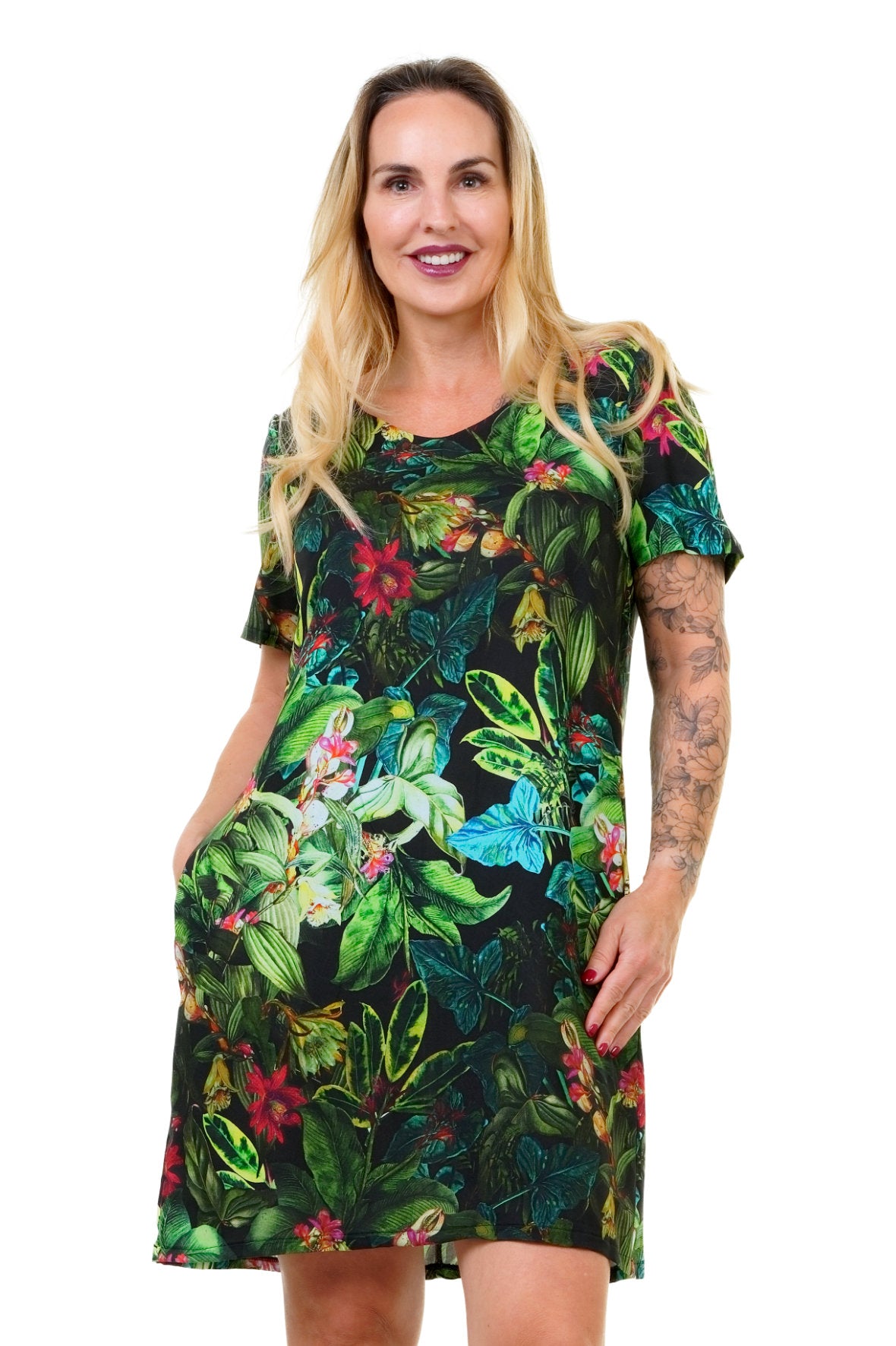 Webkleid Sommertraum Mystic Jungle