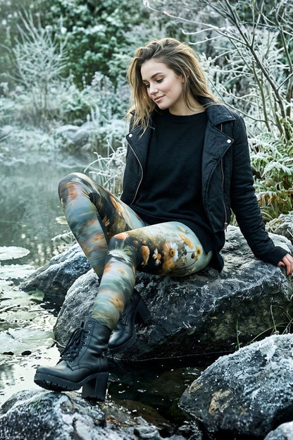 Cool Days Winterleggings Teichrose – fair genäht in Berlin