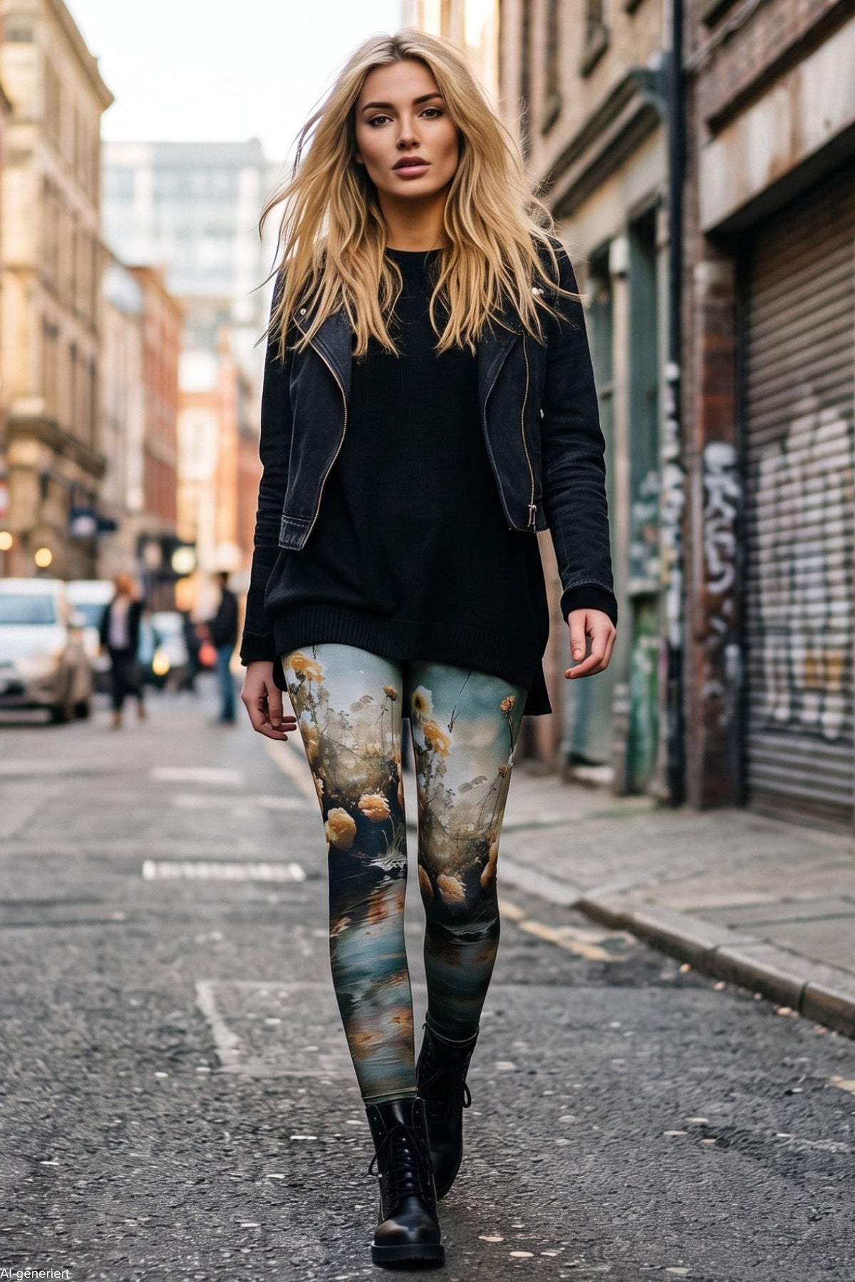 Warme Leggings Teichrose für kalte Tage