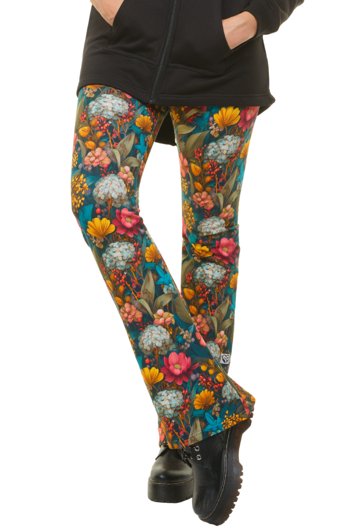 Winter Flare Leggings Blumenmeer