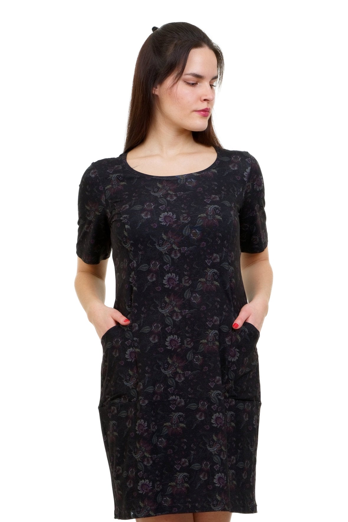 Cloud Dress Fire Flower – Robe décontractée en jersey avec poches -