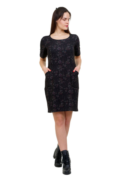 Cloud Dress Fire Flower – Robe décontractée en jersey avec poches -