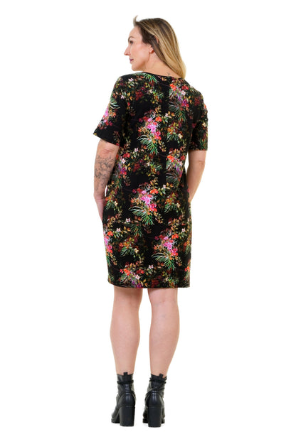 Wolkenkleid Prachtgarten – Legeres Jersey Kleid mit Taschen