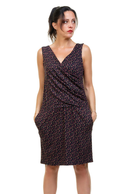 VENTE Taille 3XL Robe Aphrodite fleurs rouges 