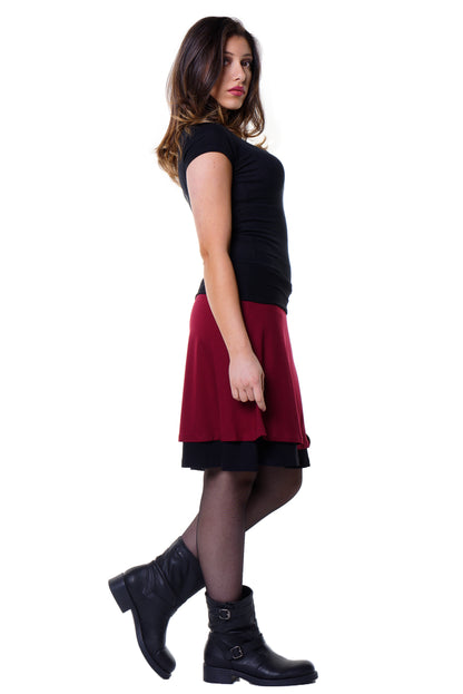 Double skirt green retro