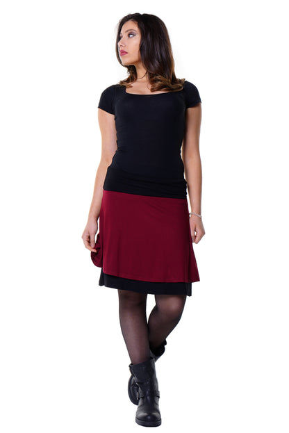 Double skirt green retro