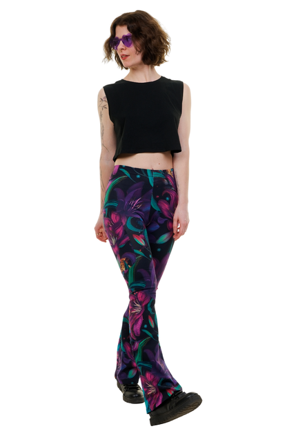 Flare Kick-Flare Leggings Bloomy Kitty in the Jungle