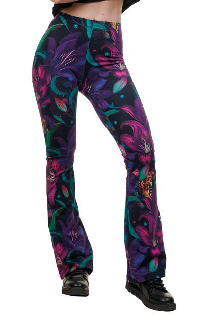 Flare Kick-Flare Leggings Bloomy Kitty in the Jungle