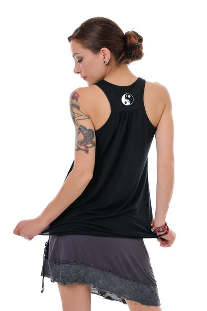 Chemise Racerback Noir YinYang Elfe