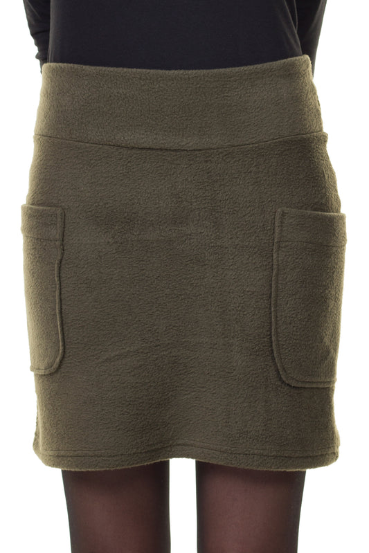 VENTE taille M jupe polaire noir rose dame