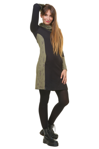 Herbstkönigin Kleid schwarz Evergreen