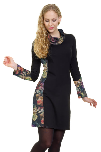 SALE Grösse S Herbstkönigin Kleid schwarz forest