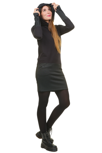Hoodiekeid Winterzauber noir magie urbaine