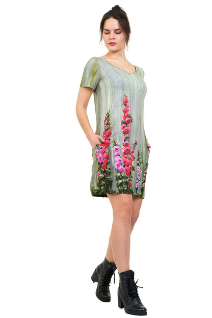 Jersey Kleid Relaxed Stockrosen