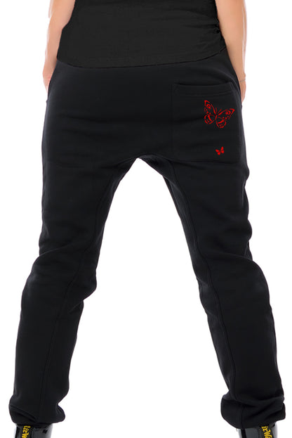 Sweat Pants Butterfly Red