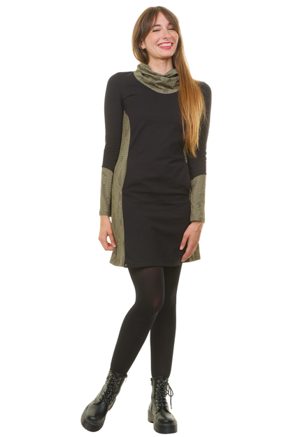Herbstkönigin Kleid schwarz Evergreen