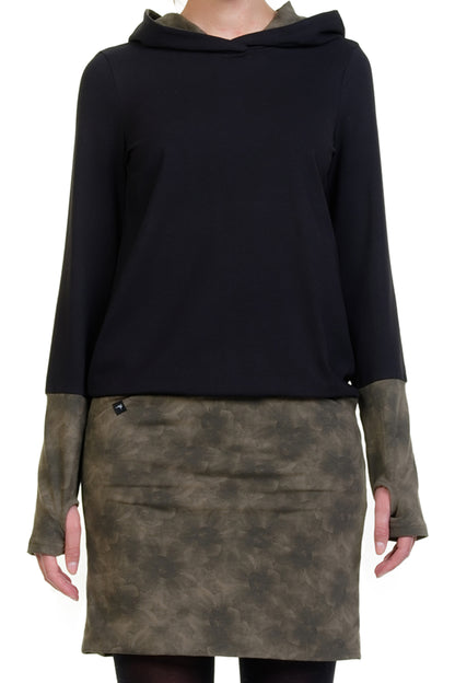 SALE Größe M Hoodiekeid Winterzauber grunge oliv