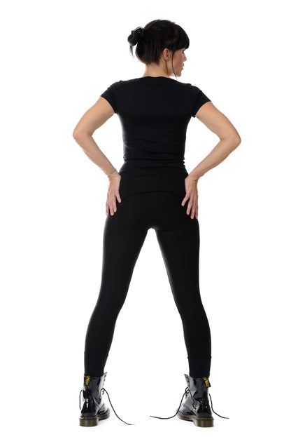 Leggings Baumwolle schwarz