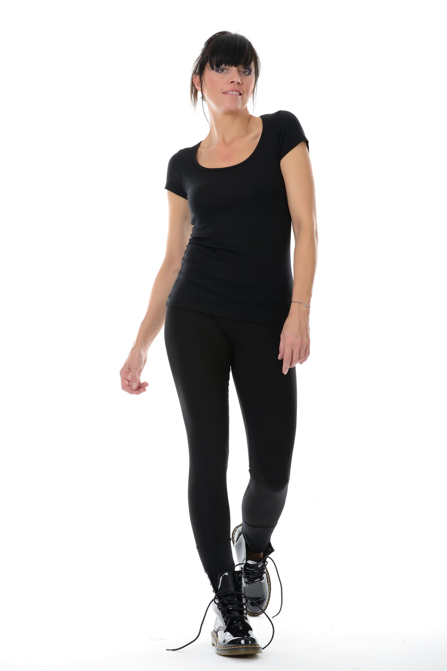 Leggings Baumwolle schwarz