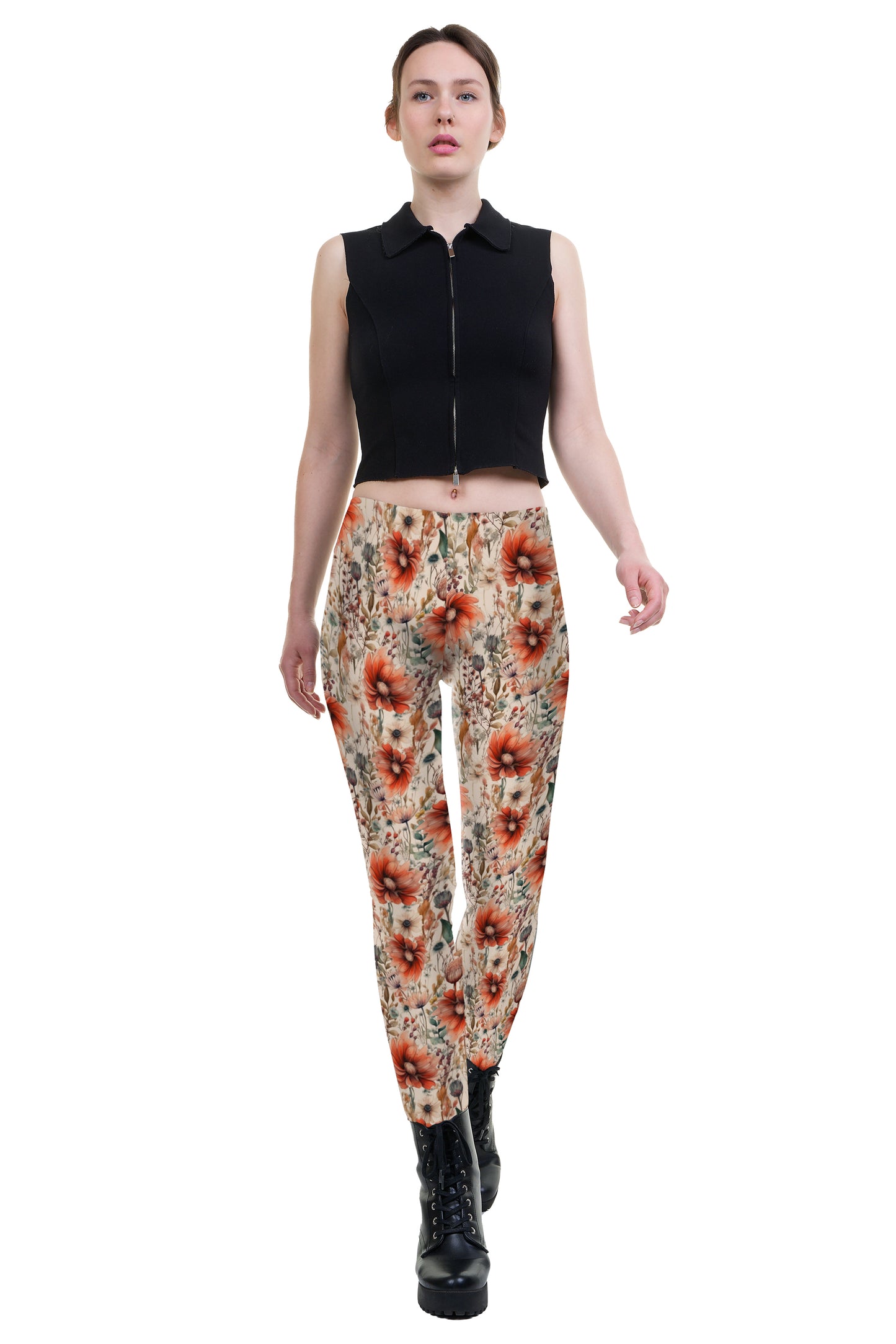 SALE  Größe 4XL  Leggings  Mohnblume