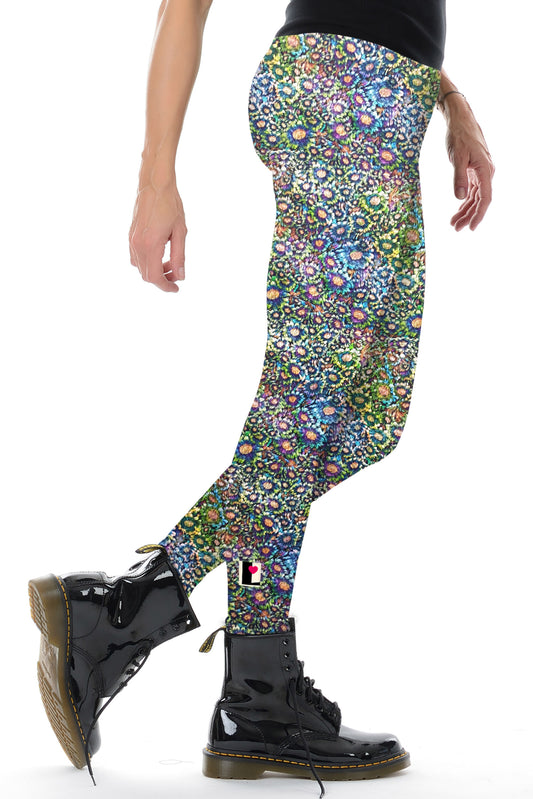 SALE  Größe S 3Elfen Leggings flauschi Flower