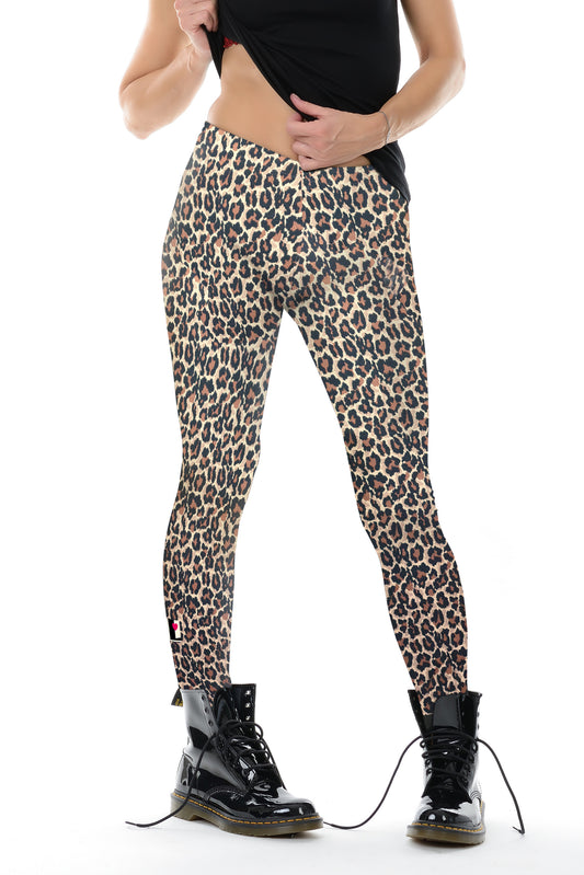 SALE Größe XXS Winter Leo Strick Leggings braun