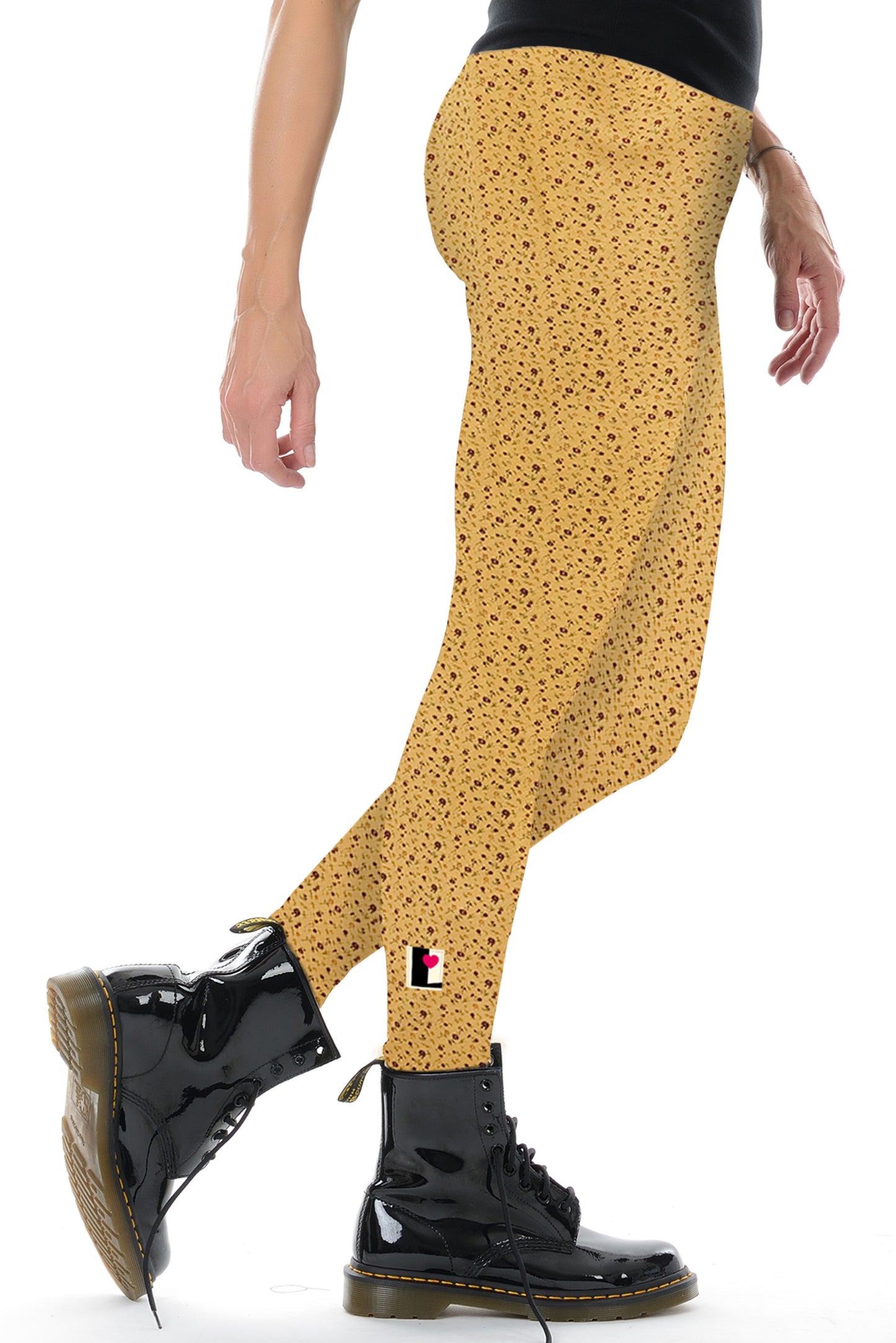 SALE Größe XXL 3Elfen Leggins gelbe Blümchen