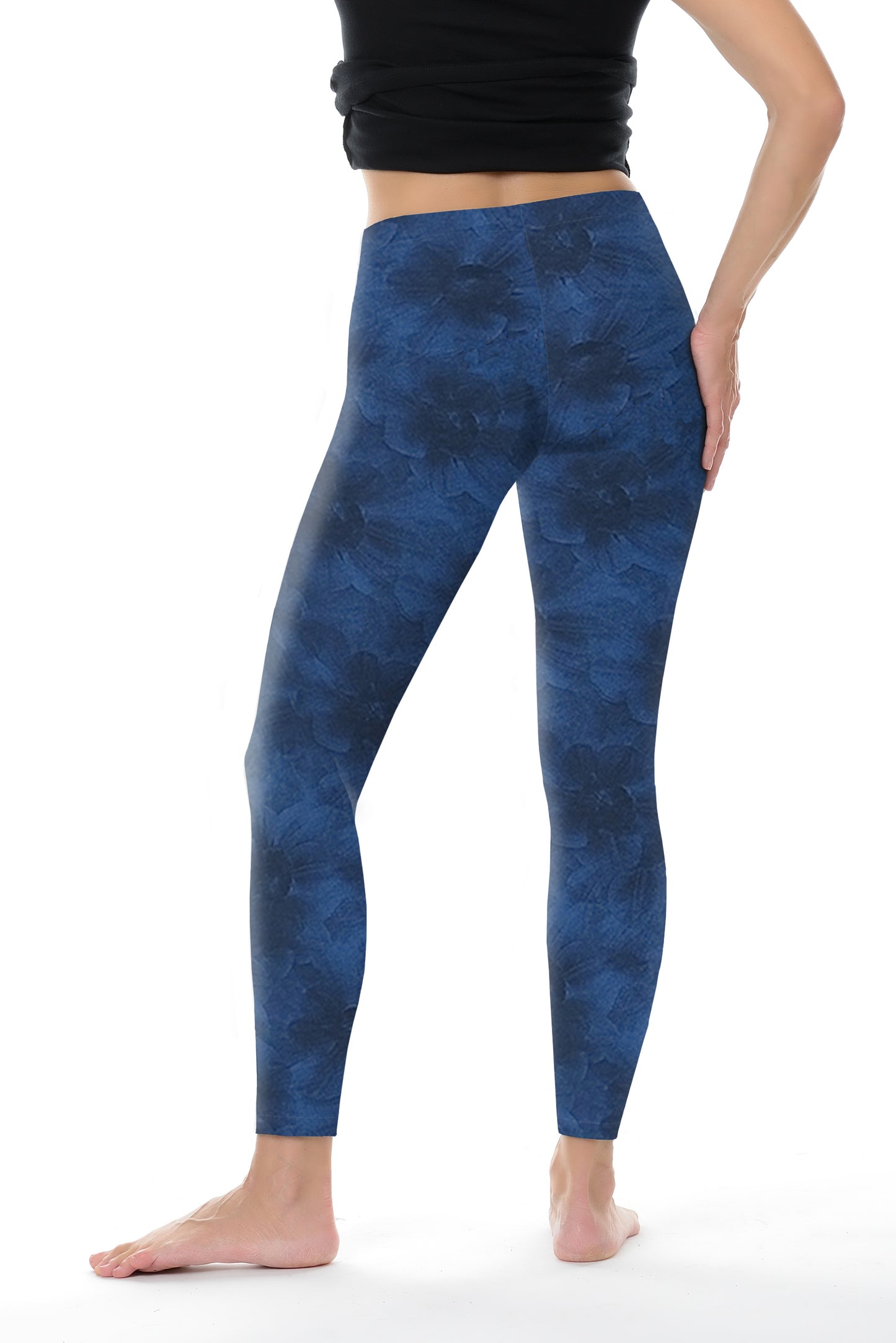 SALE Size XS Leggings Love grunge BLUE
