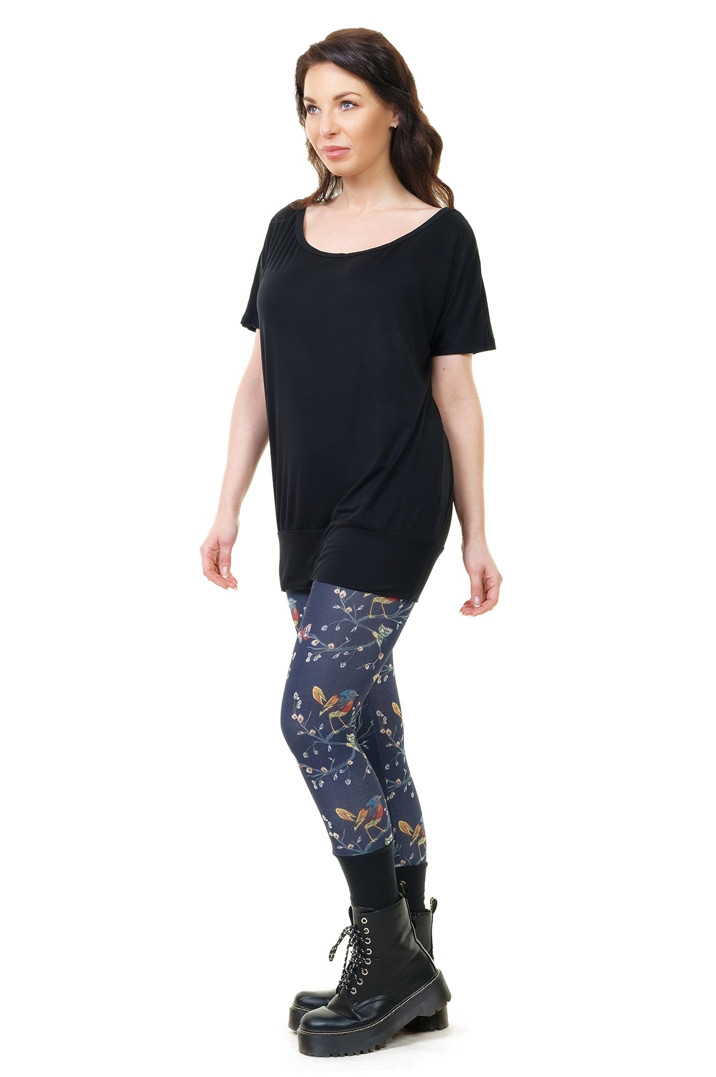 SALE Size S 3Elfen Leggings grunge blue
