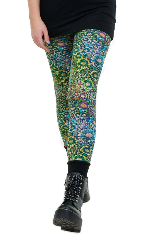 Leggings Baumwolle Flauschi Flower