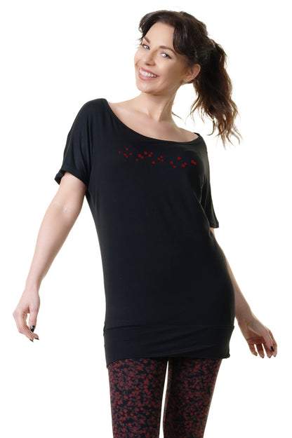 Red Flower Leggins & Shortdress Kombi Angebot