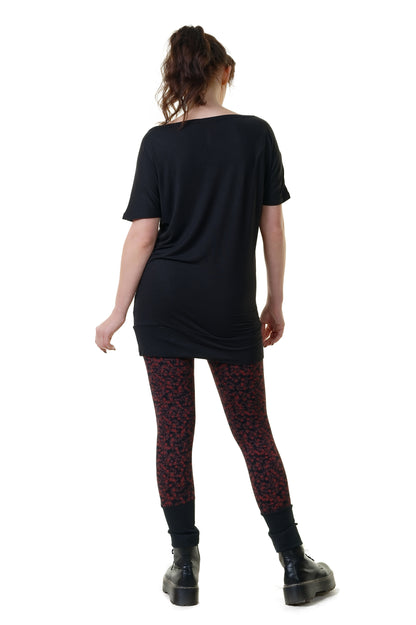 Red Flower Leggins & Shortdress Kombi Angebot