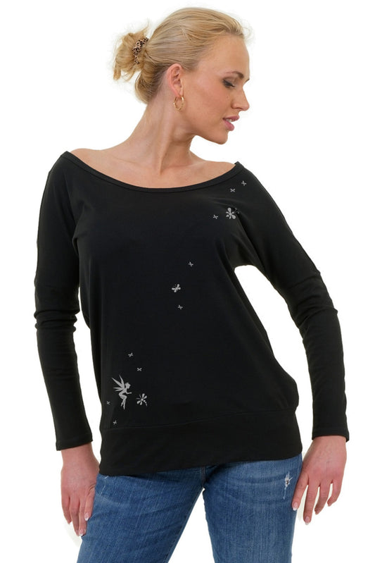 SALE Größe M Longsleeve Spiele Elfen grau
