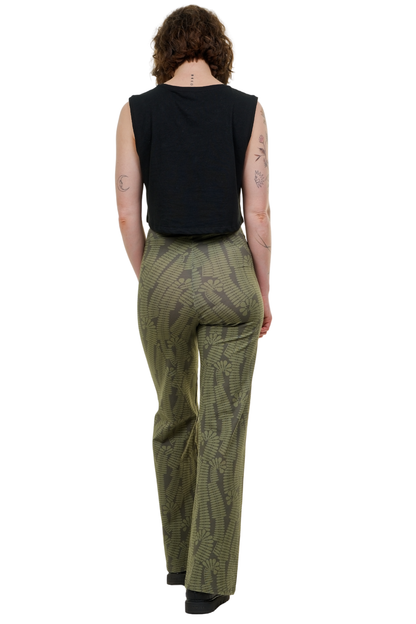 Lillie Marleen Hose Baumwolle Evergreen