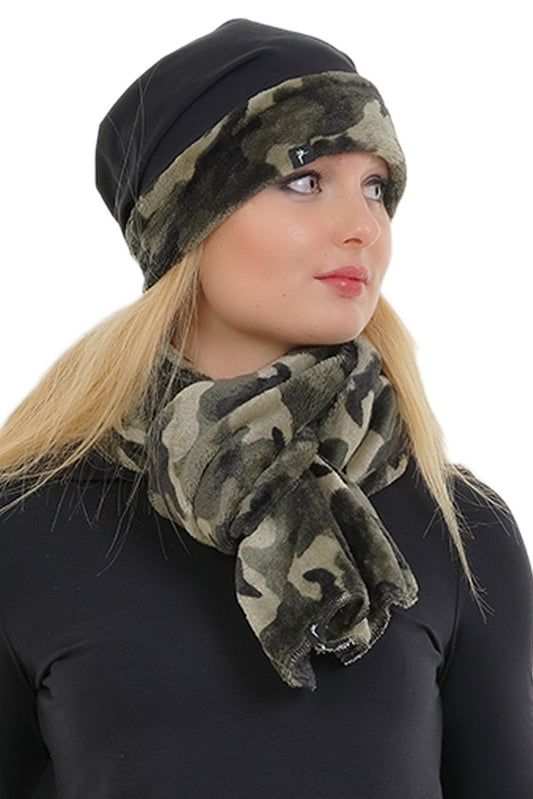 Camouflage winter hat