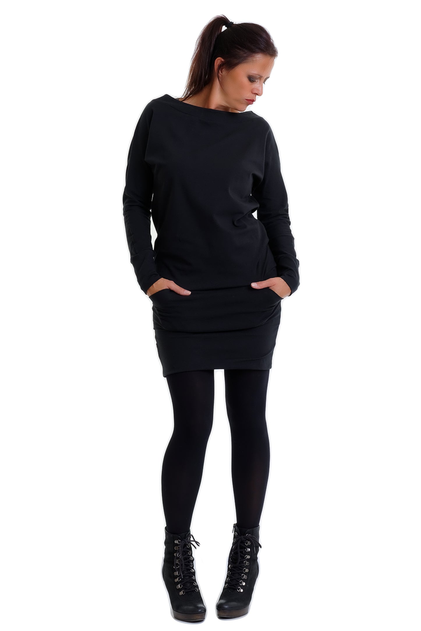 SALE Größe s Pulloverkleid schwarz