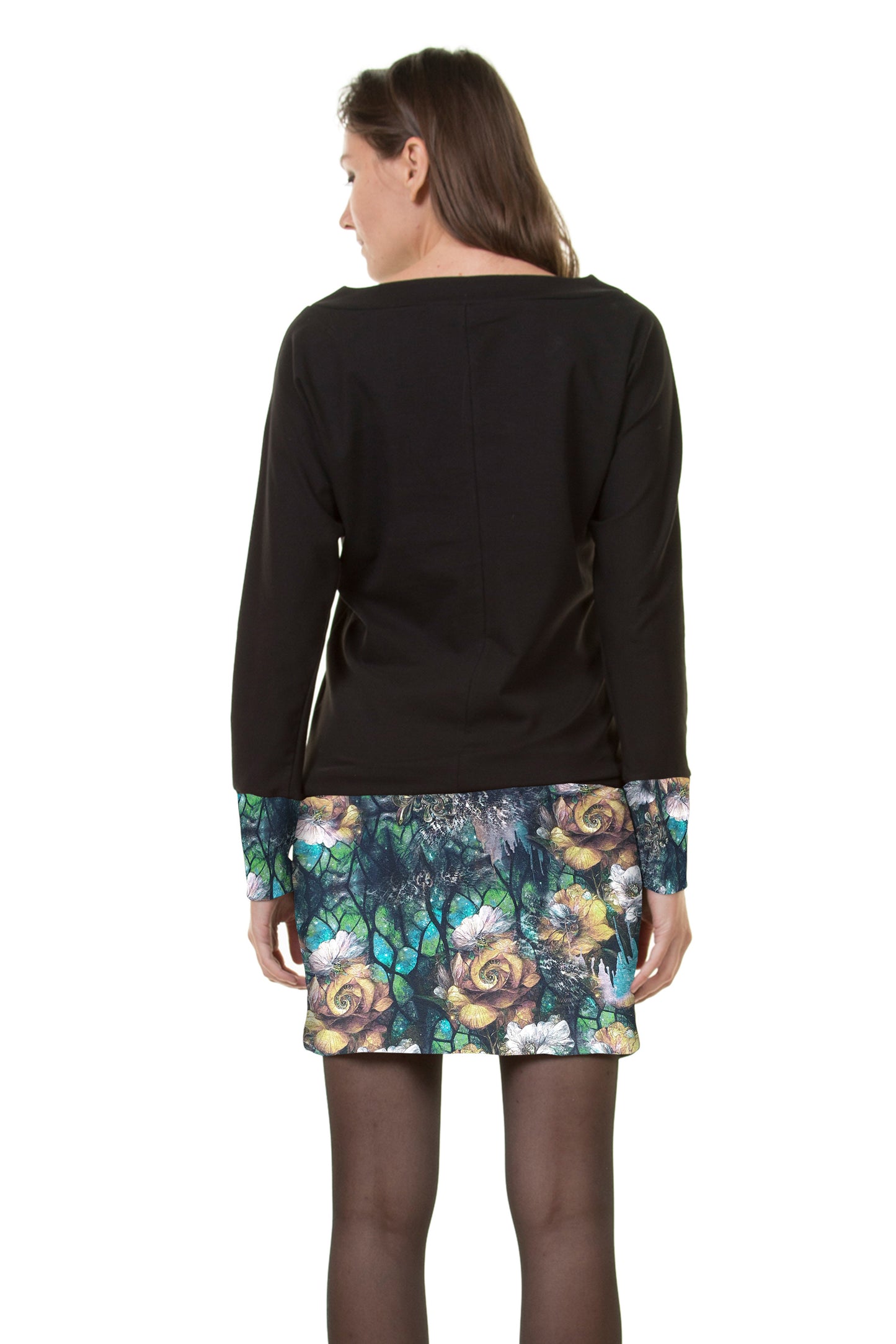 VENTE taille 3XL robe pull noir foncé coloré