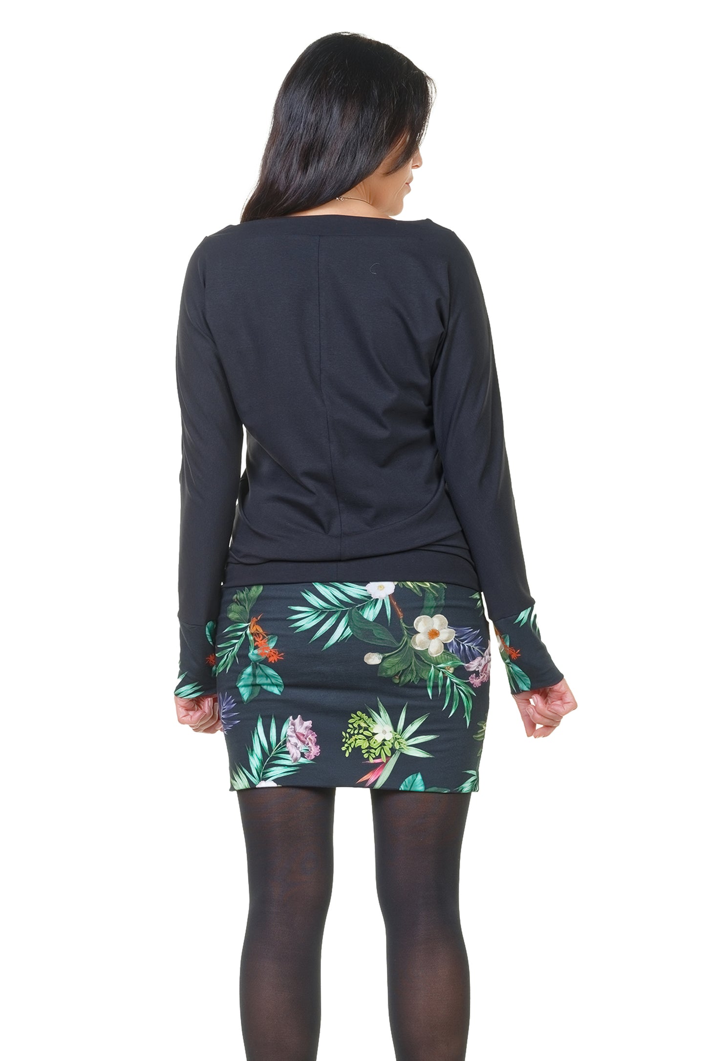 SALE Größe 4XL Pulloverkleid schwarz tropic
