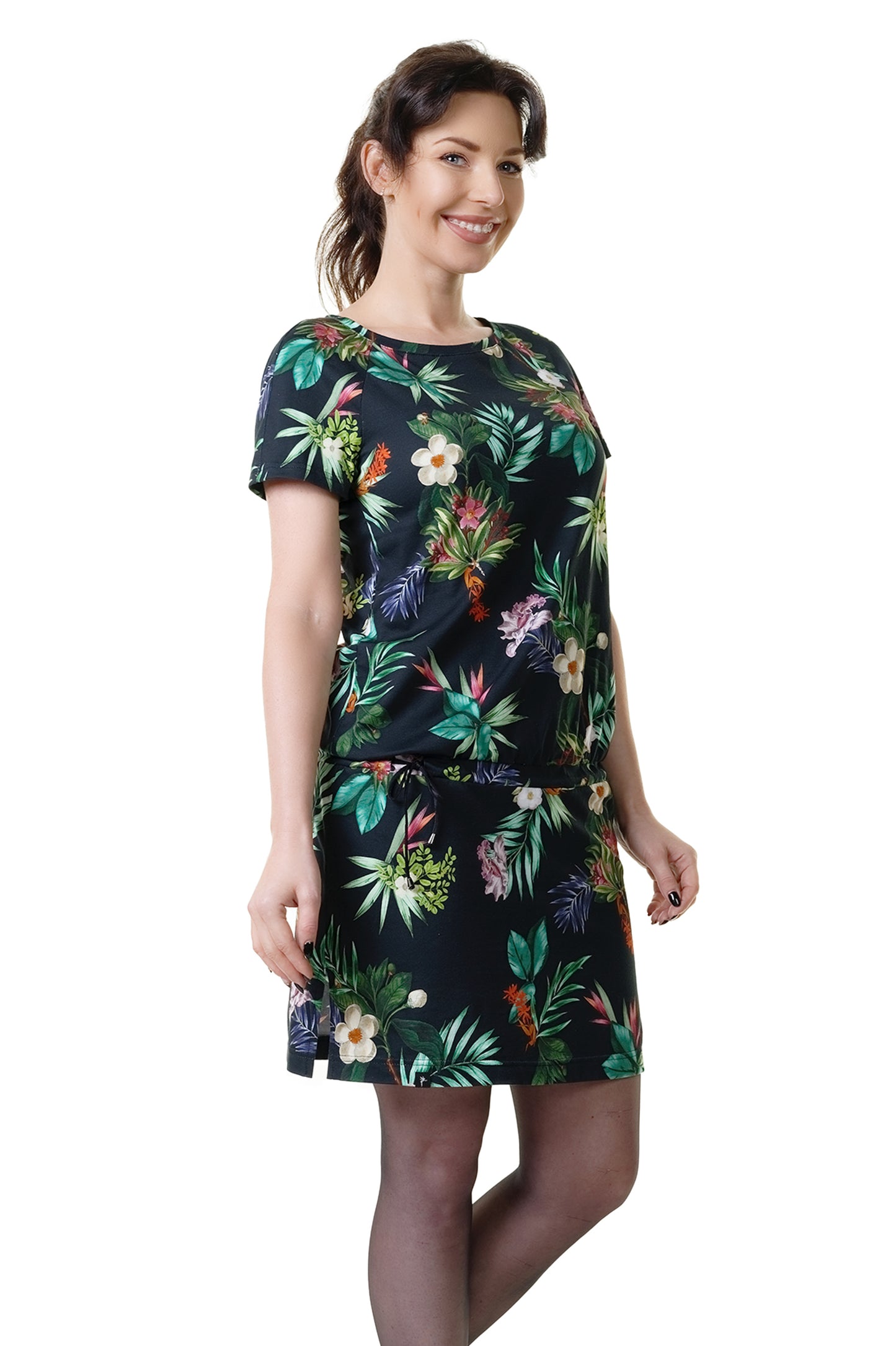 SALE Größe S Raglan Kleid tropical