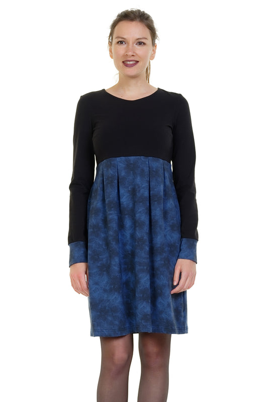 2. Hand Größe L Schneeglöckchen grunge blau