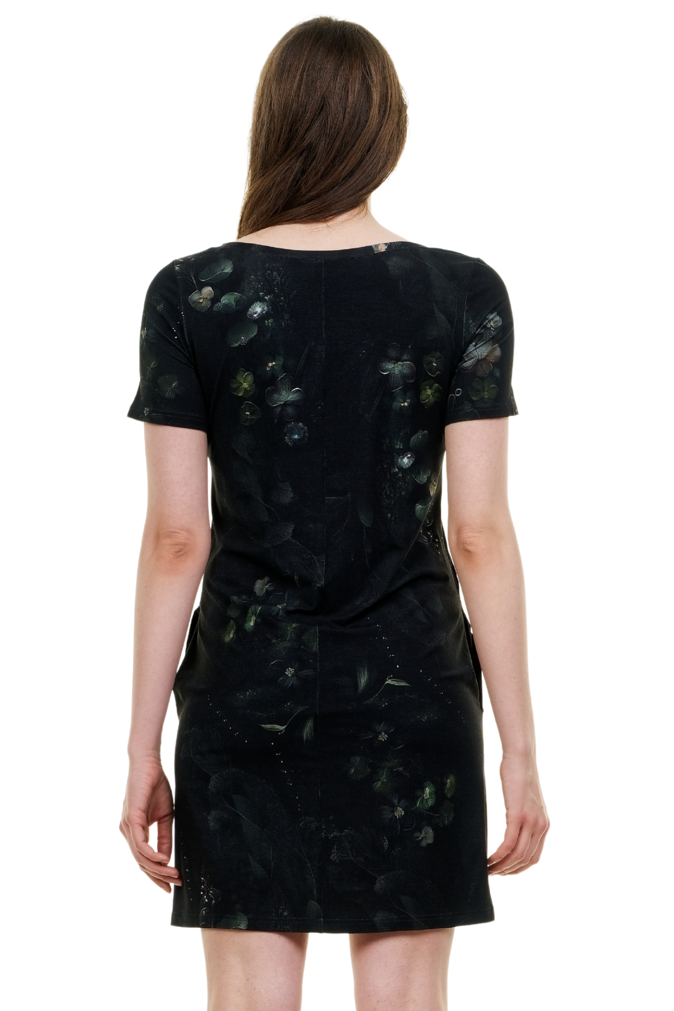 Jersey Kleid Relaxed Dunkelelfen